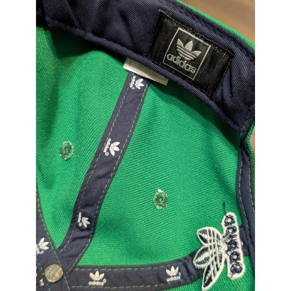 Notre Dame‎ Fighting Irish Adidas Snapback Hat Cap Adult Green Blue Adjustable